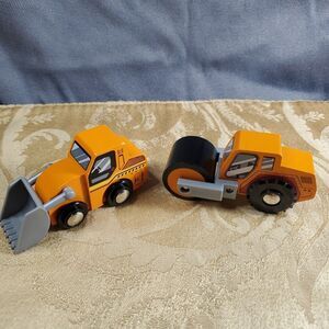 Circo Wooden Vehicles Bucket Loader Steam Roller Thomas Brio Compatible